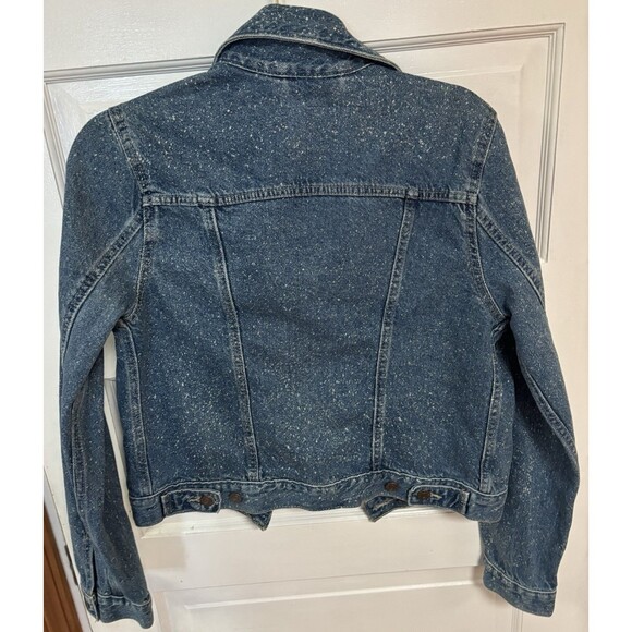 Levi Strauss Original Trucker Denim Jacket NWT Small Bleach Speckled Womens Jean - Picture 5 of 13